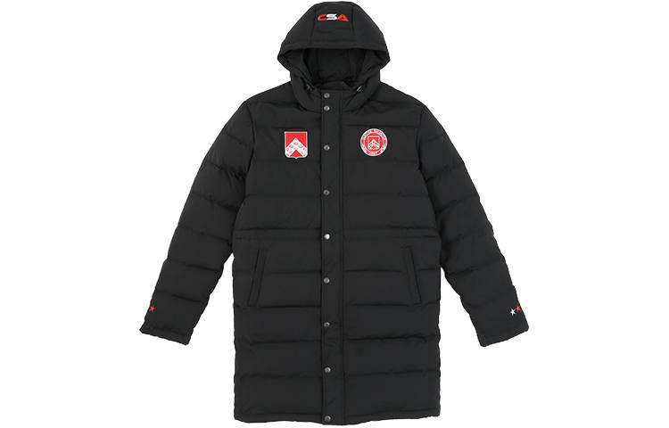 CLOT CLOT Down Jackets Men's Black Hooded Moderate