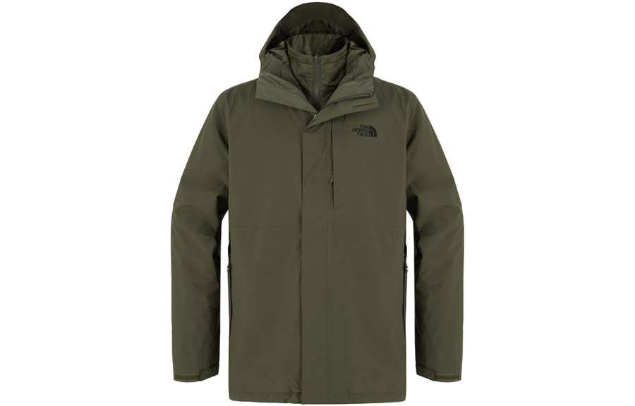 THE NORTH FACE Waterproof And Windproof To Keep Warm Windbreaker Jacket Men's Army Green
