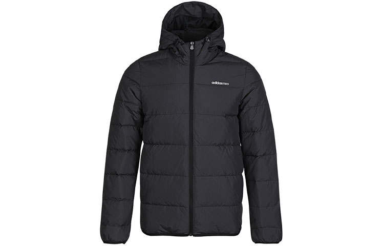 Adidas Neo Down Jackets Men's Black Hooded Moderate Other