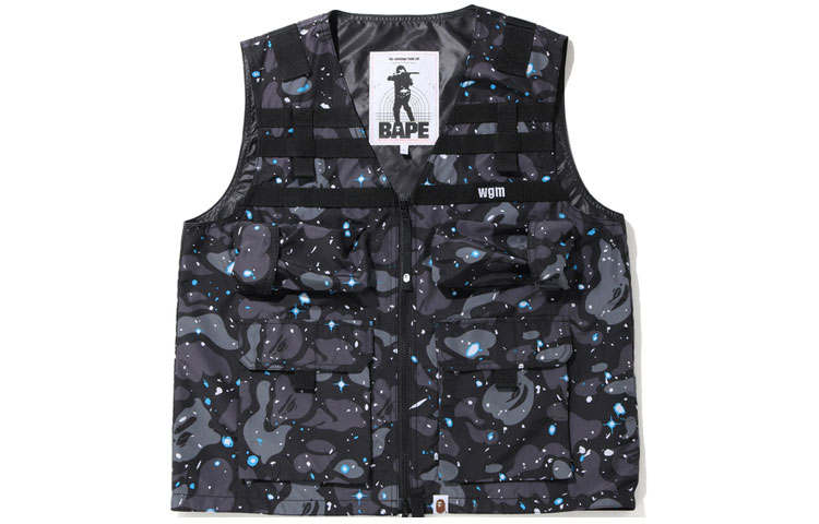 A BATHING APE Bape Space Camo Military Vest