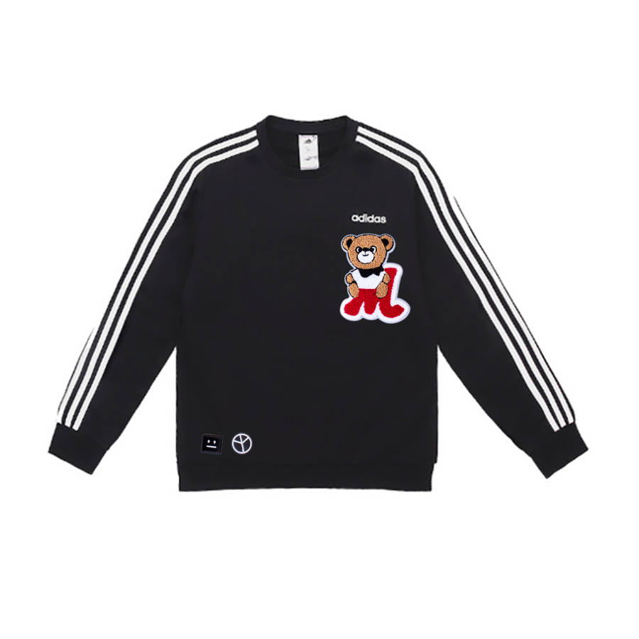 Adidas Adidas Sweatshirts Unisex Black Crew Neck Moderate Regular