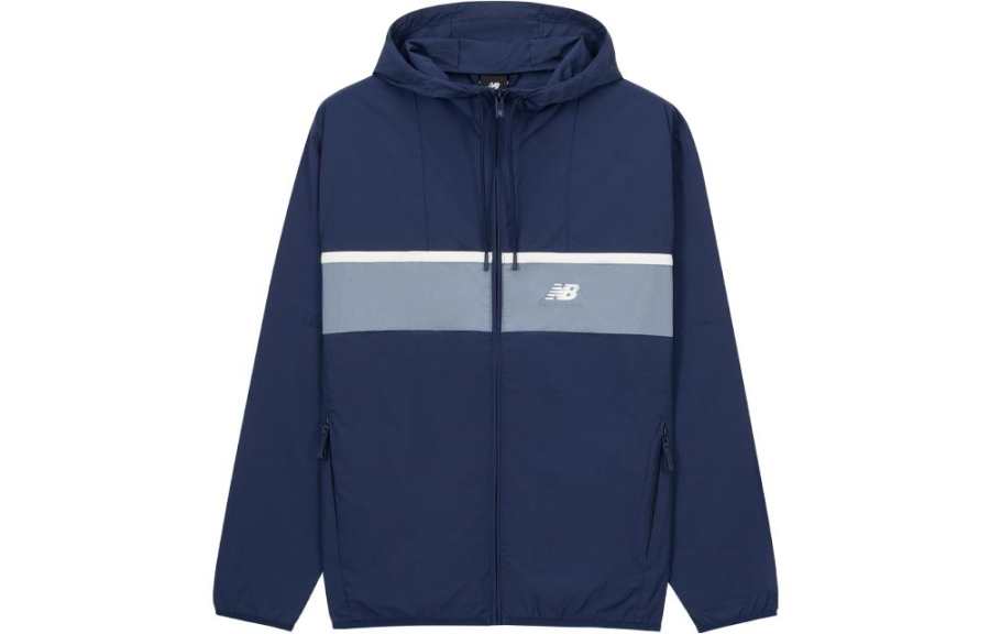 New Balance New Balance Jackets Men's Blue Hooded Moderate Other