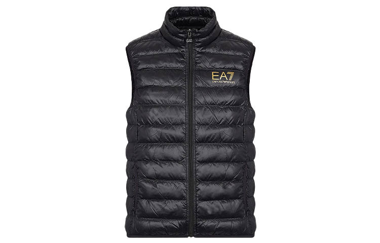 EMPORIO ARMANI Men Padded Sleeveless Gilet Black
