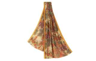 Etro floral-print frayed-edge scarf