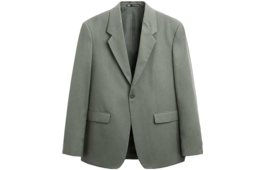 ZARA Business Suits Men's Green Moderate