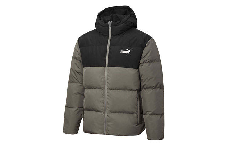 PUMA PUMA Down Jackets Men's Gray Hooded Moderate Other