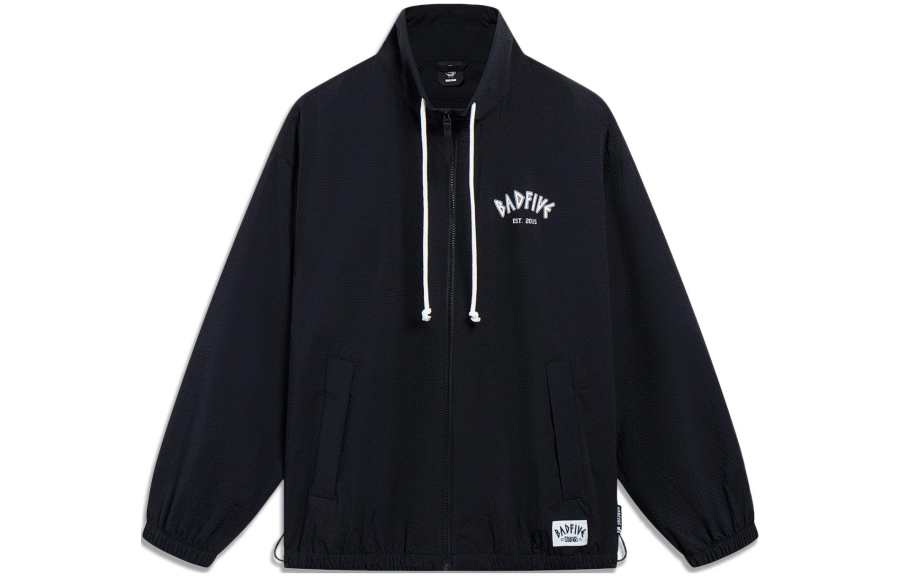 Li-Ning Li Ning Jackets Men's Black Stand Collar Moderate Other