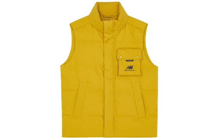 New Balance New Balance Down Vests Unisex Yellow Stand Collar Moderate Other