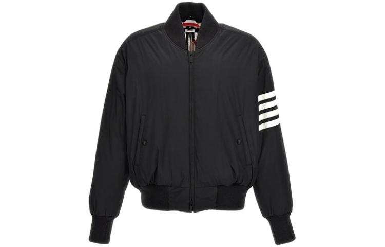 THOM BROWNE THOM BROWNE 4 Bar Stripe Zipped Bomber Jacket