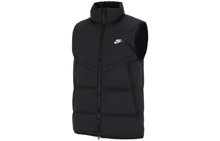 Nike Nike Down Vests Men's Black Stand Collar Moderate Other