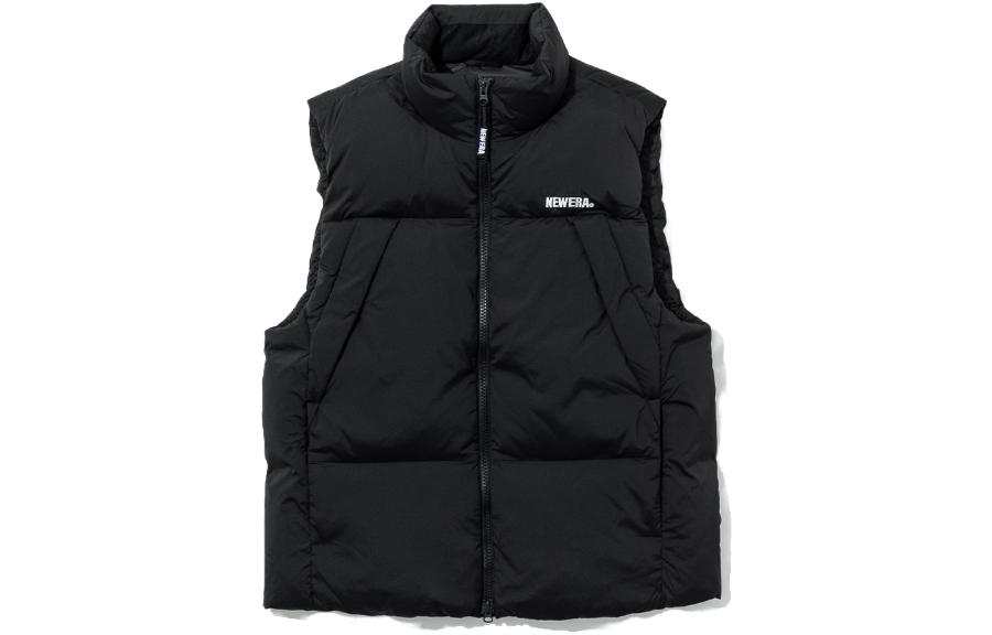 New Era Vests Men's Black Stand Collar Thickened Other
