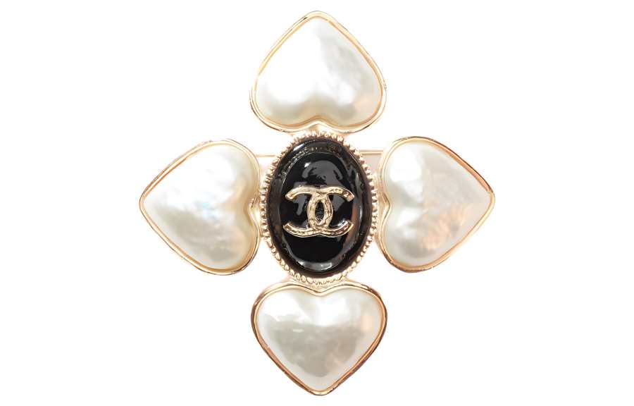 CHANEL CHANEL Brooches Women's Gold/Black