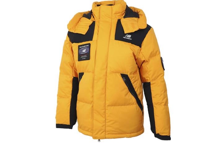 New Balance New Balance Down Jackets Men's Yellow Hooded Moderate Other