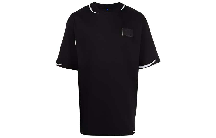 ADER ERROR ADER ERROR T Shirts Unisex Black Crew Neck Moderate Straight Fit