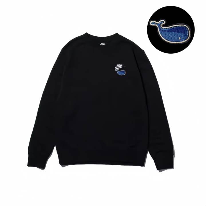 Nike Nike Sweatshirts Unisex Black Crew Neck Moderate Regular