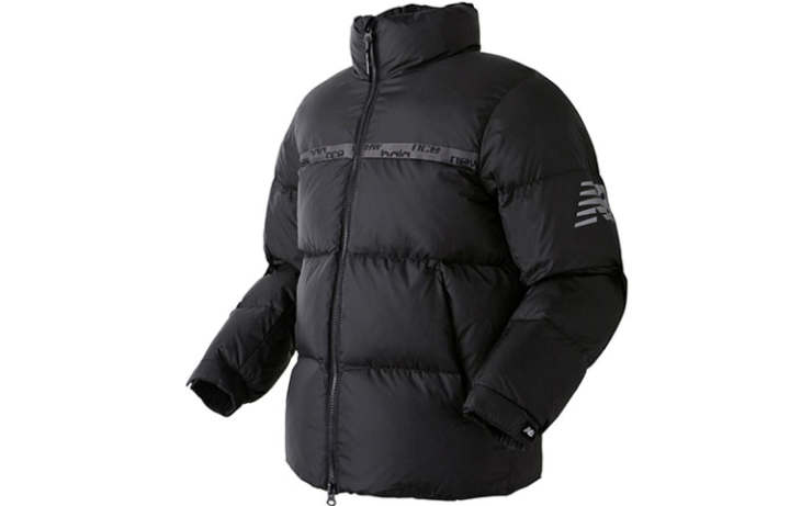 New Balance New Balance Down Jackets Unisex Black Stand Collar Thickened