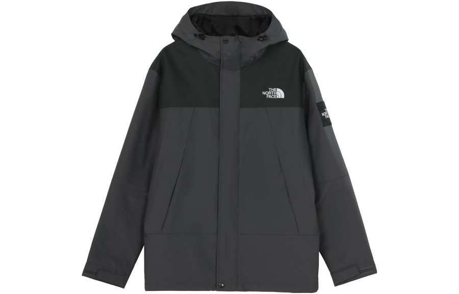 THE NORTH FACE Waterproof And Windproof Windbreaker Jacket Unisex Dark Gray