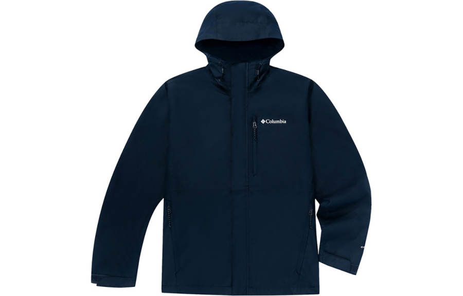 Columbia Hikebound Outdoor Hiking Waterproof Abrasion Resistant Lightweight Windbreaker Jacket Men's Blue