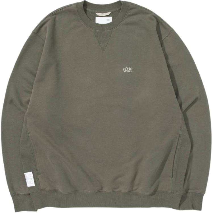 MADNESS Sweatshirts Unisex Gray Crew Neck Moderate Regular