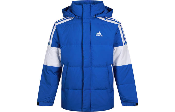 Adidas Adidas Down Jackets Men's Blue Hooded Thickened Other