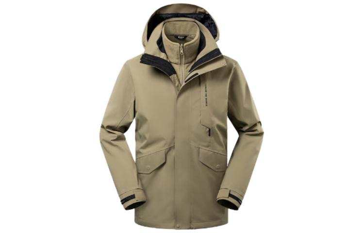 TOREAD Windbreaker Jackets Men's Army Green Detachable Hood Moderate