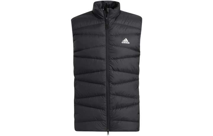 Adidas Adidas Down Vests Men's Black Stand Collar Thickened And Fleece Lined Other