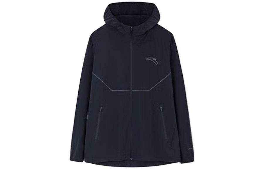 ANTA Running Collection Jackets Men's Black Hooded Thin Other