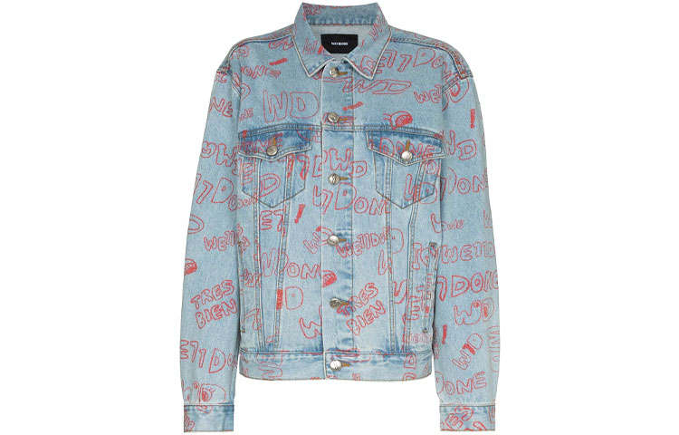 WE11DONE WE11DONE SS21 Denim Jacket Unisex Light Blue