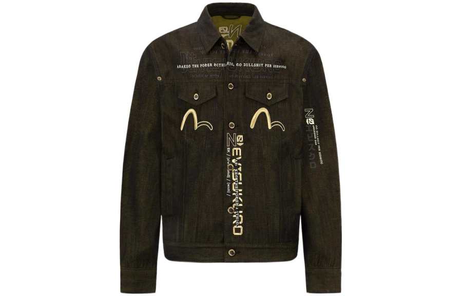 EVISU EVISU SS22 Denim Jacket Men's Black