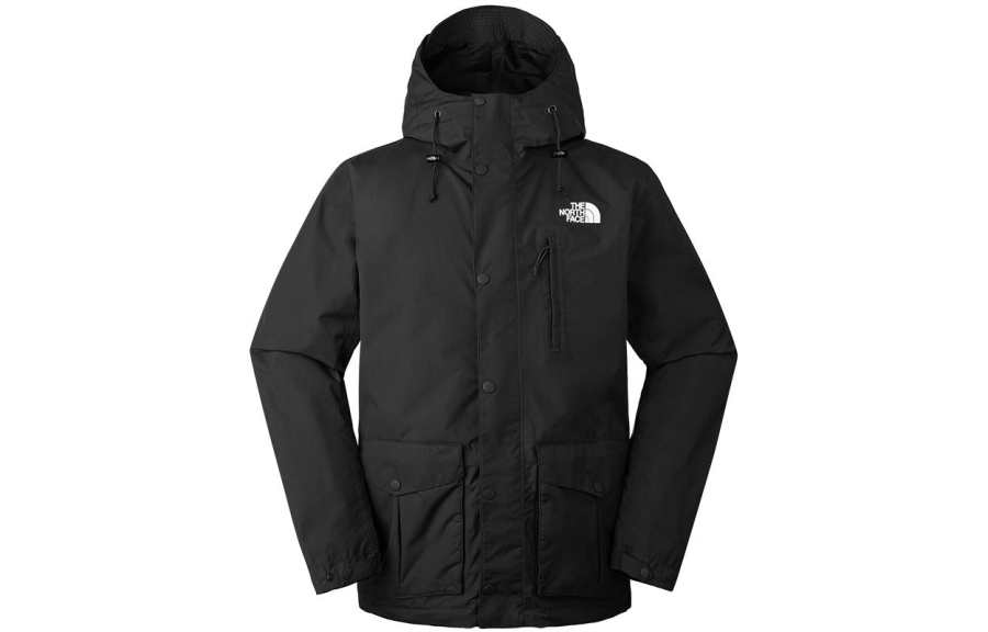 THE NORTH FACE Urban Exploration Windbreaker Jackets Men's Black Hooded Moderate