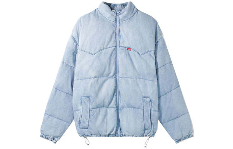 Levis Levis Down Jackets Men's Blue Stand Collar Moderate Other