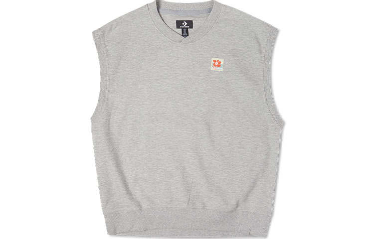 Converse Converse Vests Men's Gray Crew Neck Moderate Other