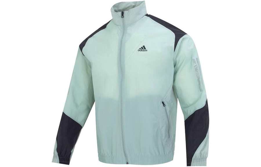 Adidas Adidas Jackets Men's Green Stand Collar Moderate Other