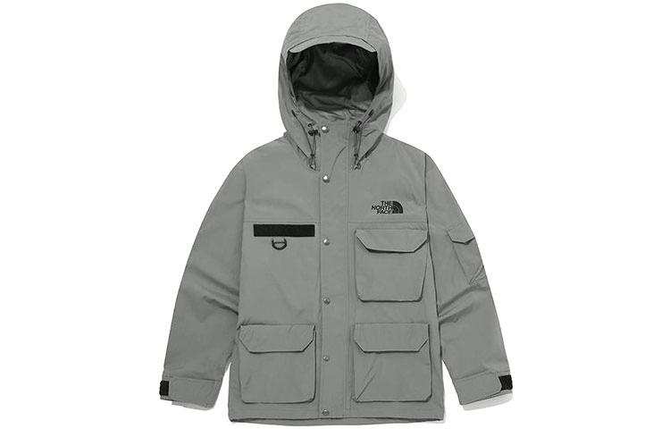 THE NORTH FACE Jackets Men's Gray Hooded Moderate Workwear
