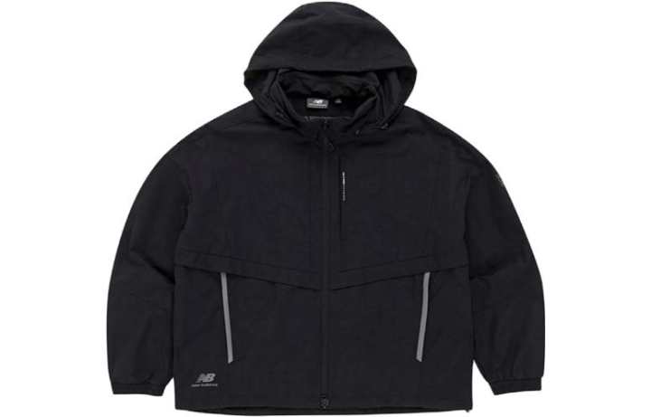 New Balance New Balance Jackets Men's Black Detachable Hood Moderate Pilot
