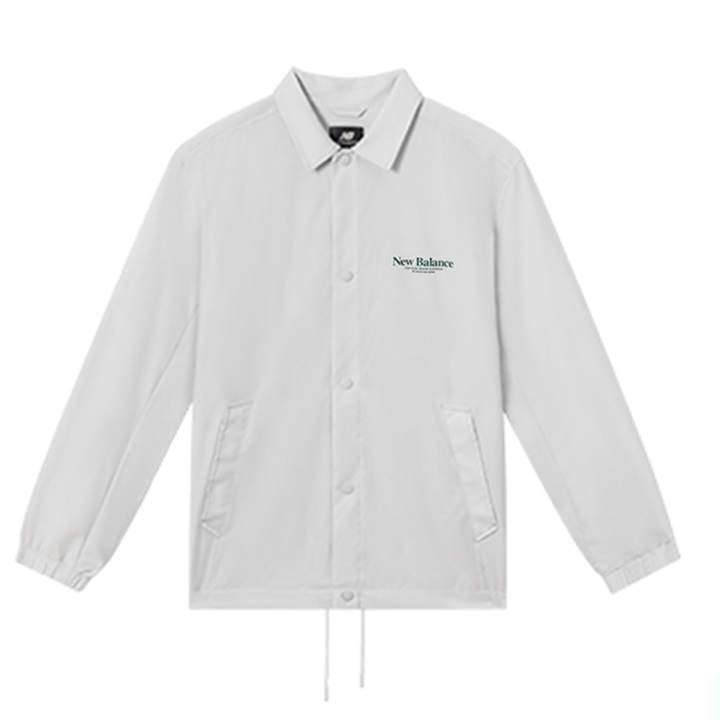 New Balance New Balance Jackets Men's Light Gray Lapel Thin Other