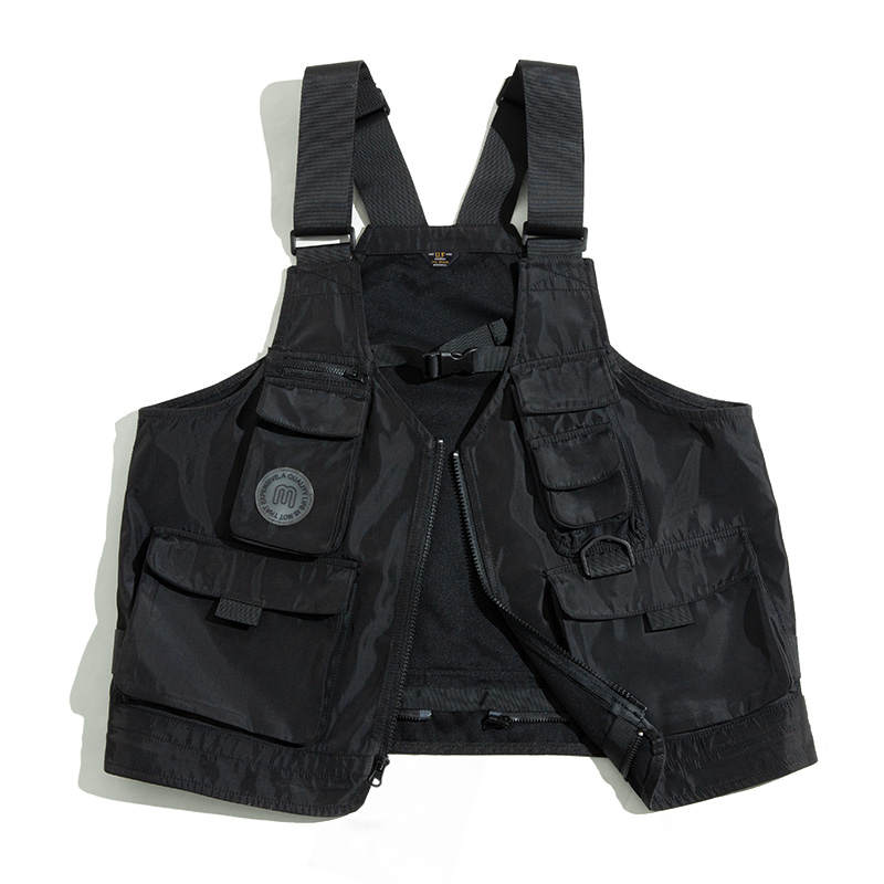 MADEN Vests Men's Collarless Moderate Urban Techwear