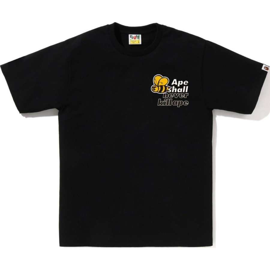 A BATHING APE ® Logo print Cotton T shirt