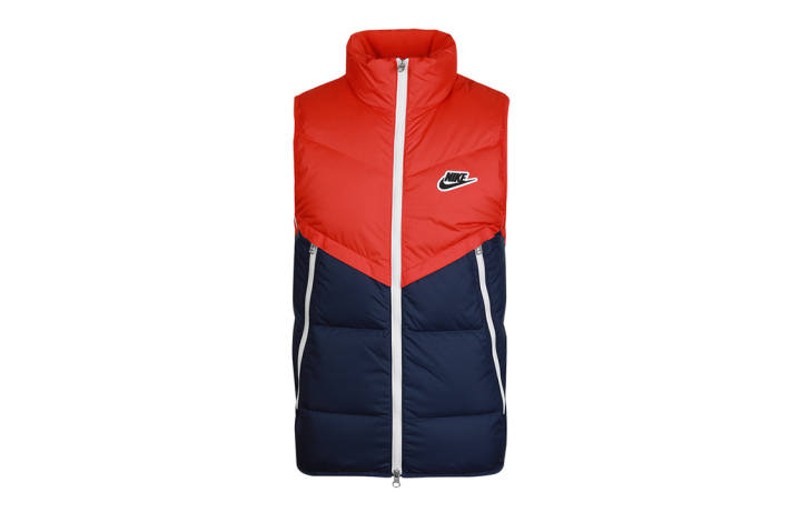 Nike Nike Down Vests Men's Blue Red Stand Collar Thickened Other