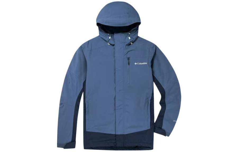 Columbia Columbia Waterproof And Windproof To Keep Warm Windbreaker Jacket Men's Dark Blue