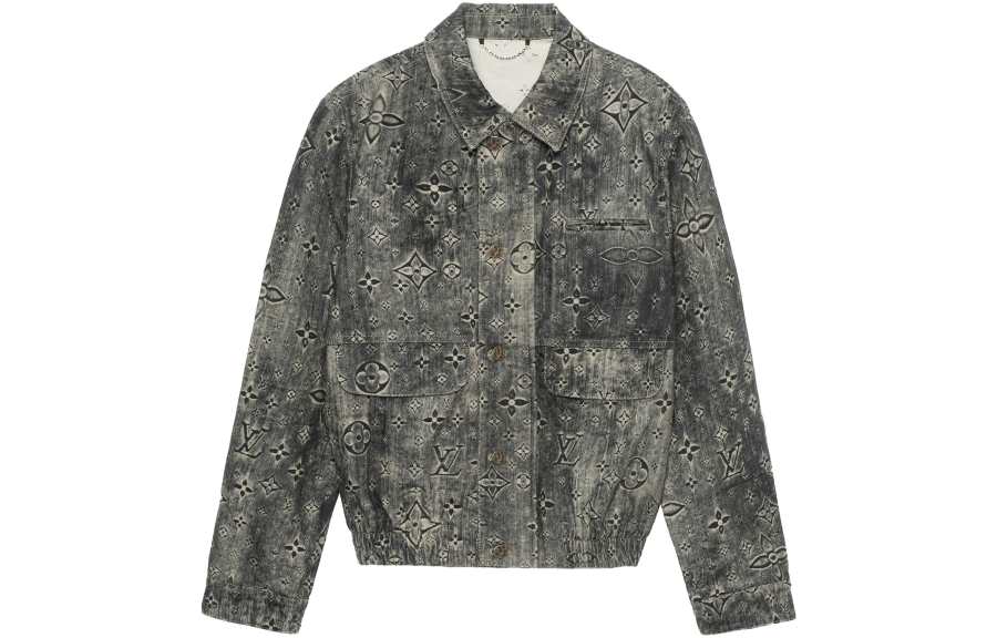 LOUIS VUITTON LOUIS VUITTON Lv Fall Series Denim Jacket Men's Gray
