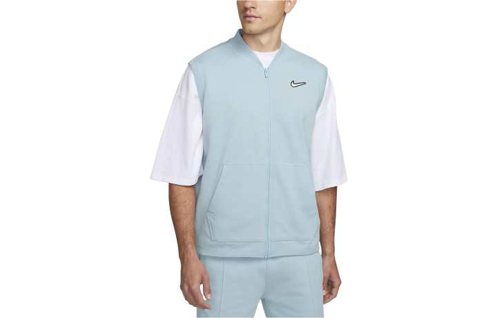 Nike Nike Vests Men's Ocean Blue Baseball Collar Moderate Other