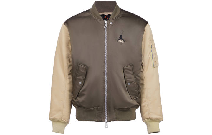 Jordan Jordan Jackets Men's Brown Baseball Collar Moderate Pilot