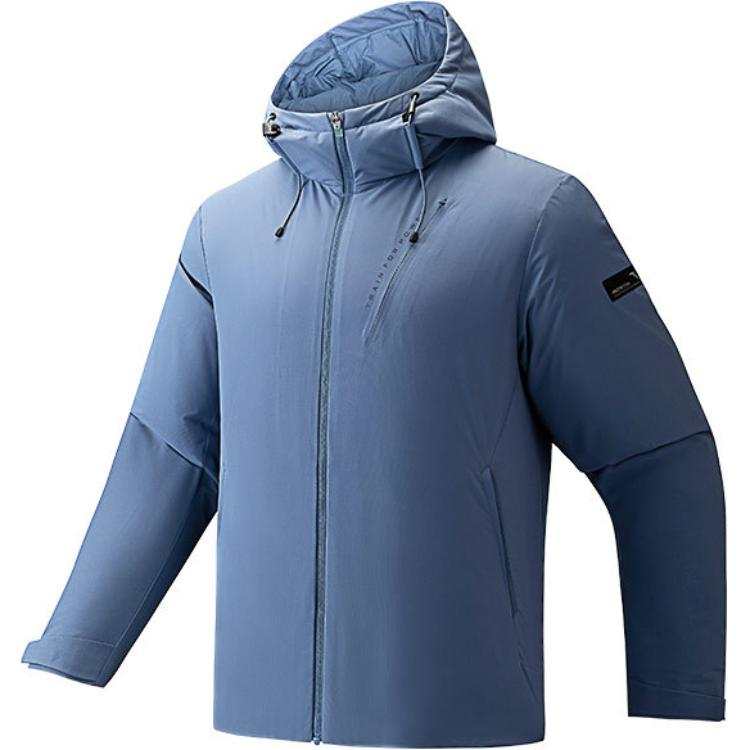 ANTA Anta Variety Training Collection Down Jacket Men's Chessboard Gray