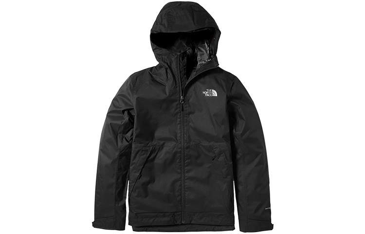 THE NORTH FACE Waterproof, Windproof, And Breathable Windbreaker Jacket Men's Black