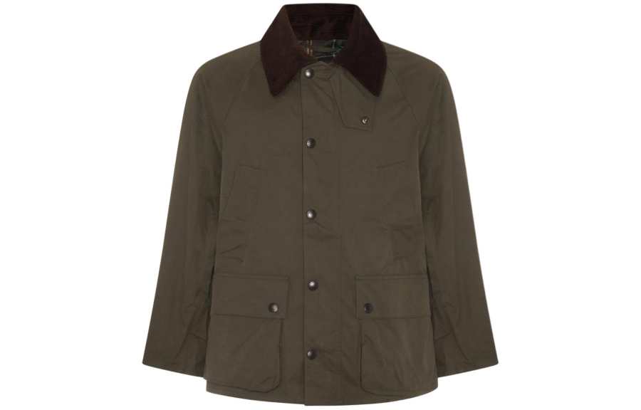 Barbour Bedale Corduroy-Collar Long Sleeved Shirt Jacket