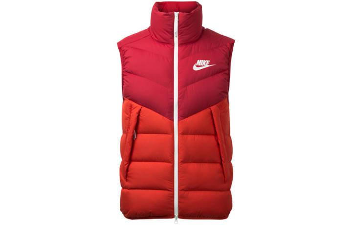 Nike Nike Down Vests Men's Red Stand Collar Moderate Other