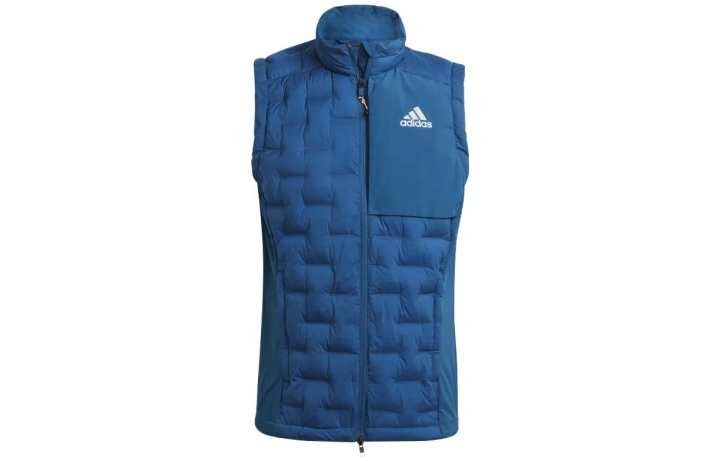 Adidas Adidas Vests Men's Blue Stand Collar Other