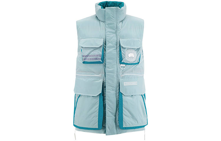 Canada Goose X Ray Vests Men's Blue Stand Collar Moderate Other
