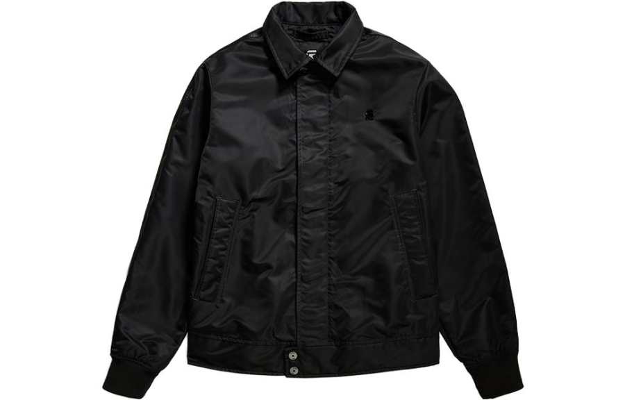 G-STAR RAW G STAR RAW Jackets Men's Black Lapel Moderate Other